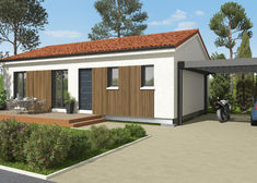 maison modulaire m48 extension m design pmr 73 m 2 pans ardoise ral 7016 bardage claire voie exterieur 1 2